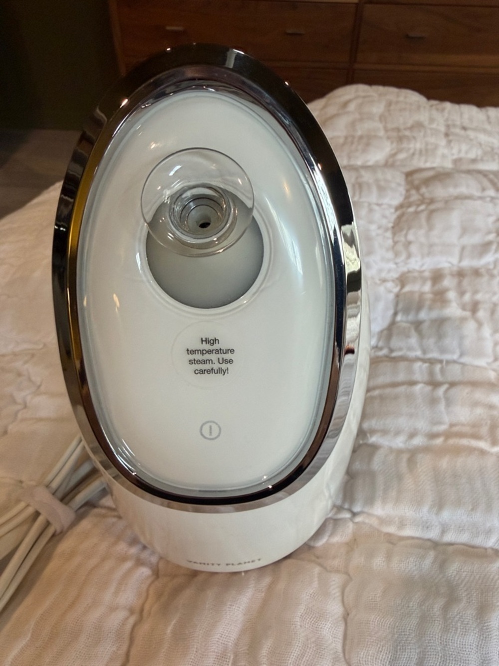 White Facial Steamer for Home Skincare